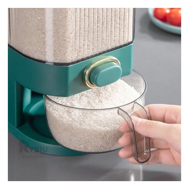 DISPENSADOR RYBIU CO29815 VERDE FUNCIONAL ARROZ + STICKERS