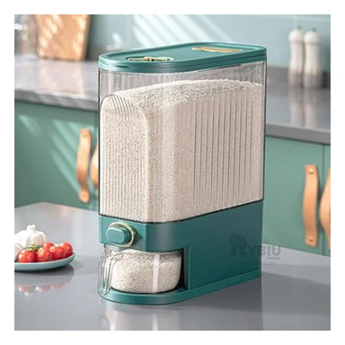 DISPENSADOR RYBIU CO29815 VERDE PRACTICO ARROZ + AGENDITA