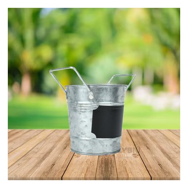 SET MACETERO RYBIU HO32310 METAL PLATEADO FLORES CUBO + REGALO STICKERS