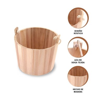 CUBETA RYBIU HO32316 MADERA CLARA ASA CUERDA - 3