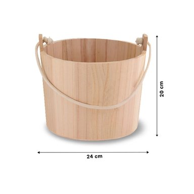 SET CUBETA RYBIU HO32316 MADERA CLARA FUNCIONAL + PAPEL REGALO - 4