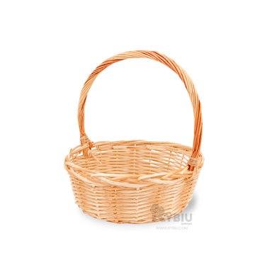 CANASTA RYBIU HO32326 MIMBRE MARRON FORMA CIRCULAR