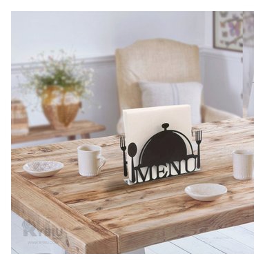 SERVILLETERO RYBIU CO32491 NEGRO UTIL RESISTENTE MENU