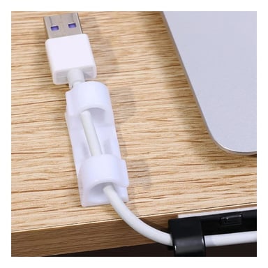 SUJETADORES PARA ORDEN DE CABLES CON SET COLOR BLANCO DE 16 PIEZAS Y+PAPEL REGALO - 5