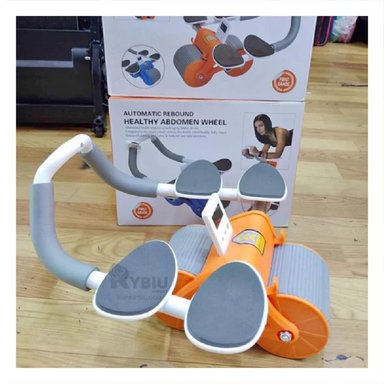 RUEDA ABDOMINAL RYBIU DE30172 MODERNO 2 EN 1 CON TABLERO ANALOGICO NARANJA