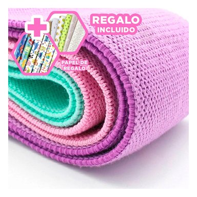 BANDAS RYBIU DE30513 DE EJERCICIO MUSLO MULTICOLOR + PAPEL REGALO