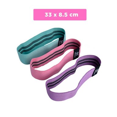 BANDAS RYBIU DE30513 DE EJERCICIO MUSLO MULTICOLOR + PAPEL REGALO - 4