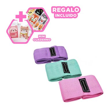 BANDAS RYBIU DE30513 DE RESISTENCIA MULTICOLOR + REGALO AGENDITA