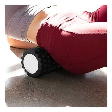 RODILLO RYBIU DE29535 LARGO 29CM COMODO REALIZAR EJERCICIOS CASA NEGRO