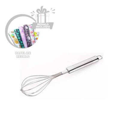 BATIDORA PARA POSTRES CON ESTILO PLATEADO Y+PAPEL DE REGALO