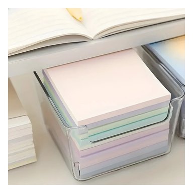 SET ORGANIZADOR ESCRITORIO RYBIU MOL2 TRANSPARENTE EFICAZ VERSATIL + REGALO STICKERS - 2