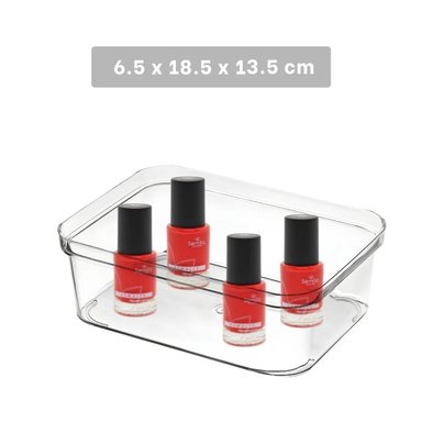 SET ORGANIZADOR ESCRITORIO RYBIU MOL1 TRANSPARENTE EFICAZ 18.5X13.5X6.5 CM + REGALO STICKERS - 4
