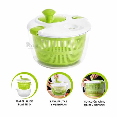 SET ESCURRIDOR RYBIU CO32443 VERDE IDEAL VEGETALES + PAPEL REGALO