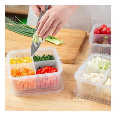 SET ESCURRIDOR RYBIU CO32439 TRANSPARENTE IDEAL FIDEOS BLANCO + REGALO STICKERS