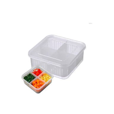 SET ESCURRIDOR RYBIU CO32439 TRANSPARENTE IDEAL FIDEOS BLANCO + REGALO STICKERS - 3