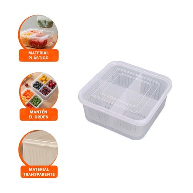 ESCURRIDOR RYBIU CO32439 BLANCO ALIMENTOS MULTIUSO PLASTICO - 3