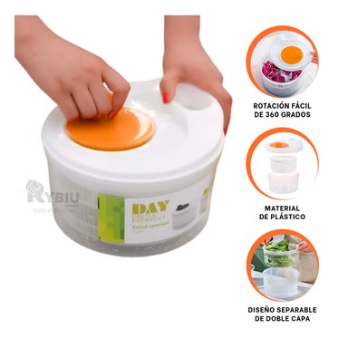 SET ESCURRIDOR RYBIU CO32442 NARANJA FRUTOS BLANCO + PAPEL REGALO