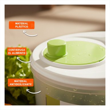SET ESCURRIDOR RYBIU CO32440 VERDE FUNCIONAL BLANCO + REGALO STICKERS - 5