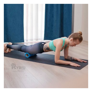 RODILLO RYBIU DE29538 LARGO 29CM EJERCITARSE Y MEJORAR LA POSTURA CELESTE