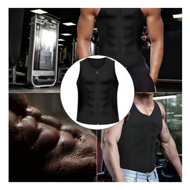 CHALECO HOMBRE RYBIU NEGRO DE30527 TERMICO MEN CON CIERRE TALLA L