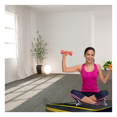 COLCHONETA RYBIU DE30535 1.2M NEGRA DEPORTE TALLA M CON AMARILLO