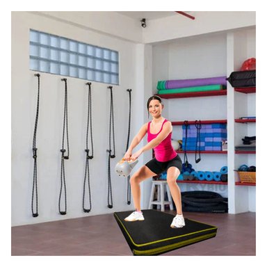 COLCHONETA RYBIU DE30535 ESPUMA YOGA M EN AMARILLO + REGALO STICKERS