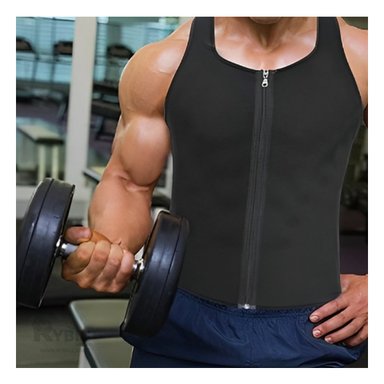 CHALECO HOMBRE RYBIU NEGRO DE30527 COMODO LLEVAR TALLA L  + PAPEL REGALO