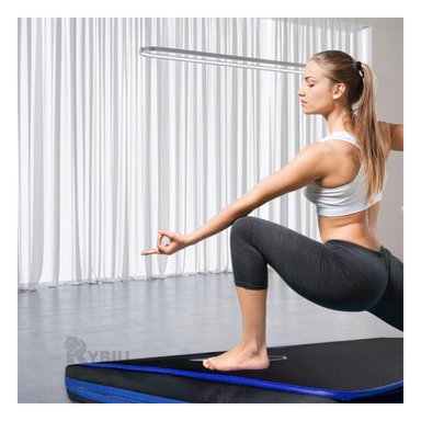 COLCHONETA RYBIU DE30536 1.2M NEGRA DEPORTE TALLA M CON AZUL