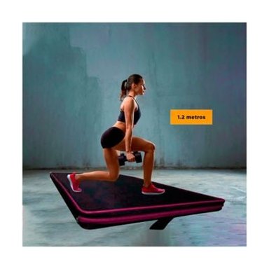 COLCHONETA RYBIU DE30538 5.5X120CM FITNESS TALLA M NEGRA Y ROSADO + REGALO AGENDITA