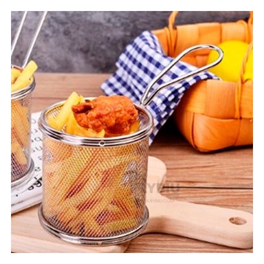 CESTO RYBIU 1104 PLATEADO CESTA NUGGETS 16.5X8.8X11.8 CM PLATEADA + PAPEL REGALO