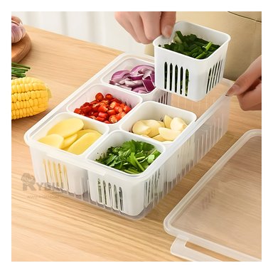 CONTENEDOR RYBIU CO32438 BLANCO ESCURRIDOR ALIMENTOS MULTIUSO PLASTICO