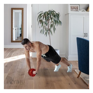 RUEDA RYBIU DE30655 PARA TONIFICAR ABDOM ROJO + REGALO AGENDITA