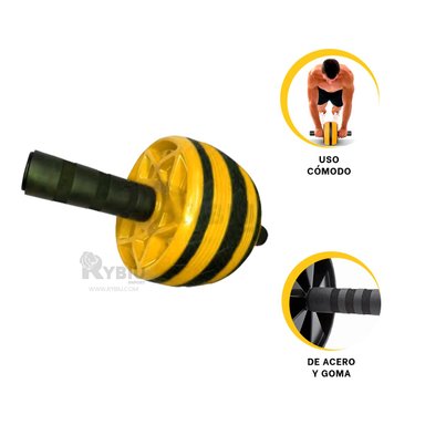 RUEDA RYBIU ACERO DEPORTE RESISITENTE AMARILLO + REGALO AGENDITA - 4