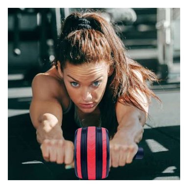 RUEDA ABDOMINAL RYBIU RESISTENTE LIVIANO ROJO