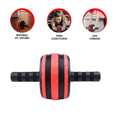 RUEDA ABDOMINAL RYBIU RESISTENTE LIVIANO ROJO - 3