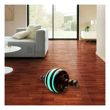 RUEDA ABDOMINAL RYBIU RESISTENTE LIVIANO CELESTE