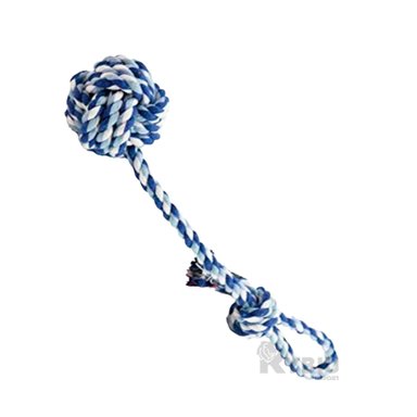 JUGUETE ALGODÓN PERROS MA29944 RYBIU MODERNO CON PELOTA AZUL CON CELESTE +STICKERS