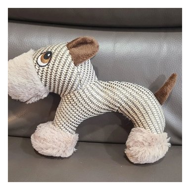 MUÑECO PERROS MA30070 RYBIU EN FORMA DE CABALLO PET EN COLOR BEIGE Y MARRON - 2