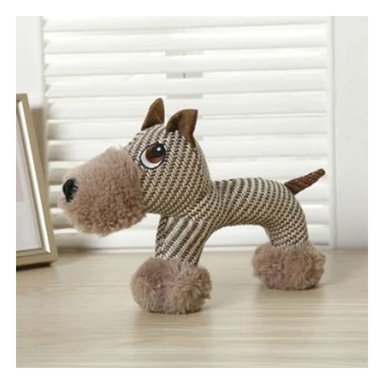 MUÑECO PERROS MA30070 RYBIU EN FORMA DE CABALLO PET EN COLOR BEIGE Y MARRON - 3