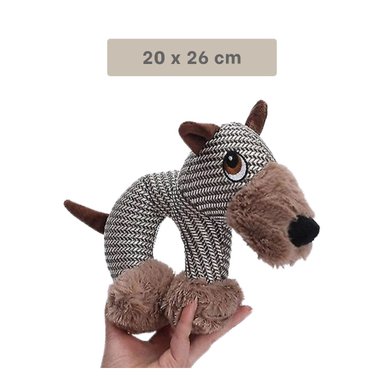 MUÑECO PERROS MA30070 RYBIU EN FORMA DE CABALLO PET EN COLOR BEIGE Y MARRON - 4