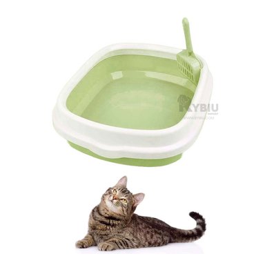 ARENERO GATO RYBIU MA30906 BANDEJA DURADERA GATITO VERDE + POST-IT ADHESIVOS