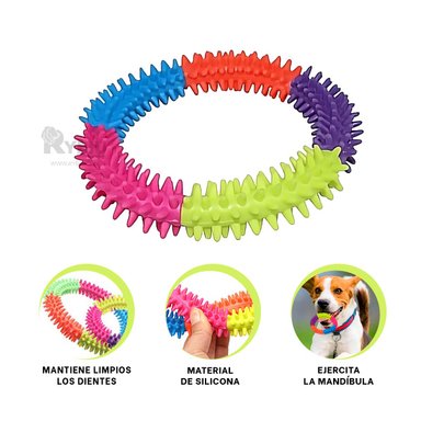 ARGOLLA PERROS MA31000 RYBIU SUAVE PET 14.5 CM DE MULTICOLOR +POST-IT ADHESIVOS