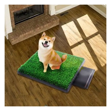 BAÑO PERROS RYBIU MA31005 CESPED ARTIFICIAL TALLA L NEGRO