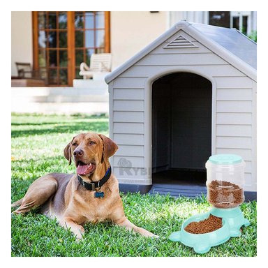 COMEDERO PERRO MA31009 RYBIU DOG SUTIL DISEÑO MODERNO VERDE + PAPEL REGALO