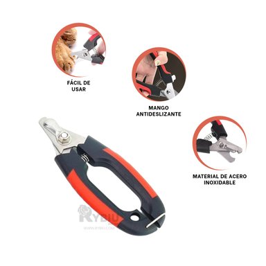 CORTAUÑAS PERRO Y GATO RYBIU MA31087 ALICATE ERGONOMICO CHICO + POST-IT ADHESIVOS