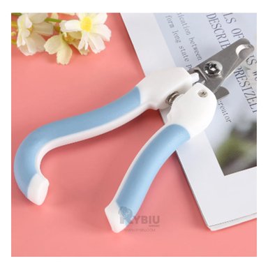 CORTA UÑAS RYBIU MA31093 PET CON LIMA UN MANGO CURVO EN AZUL GRANDE