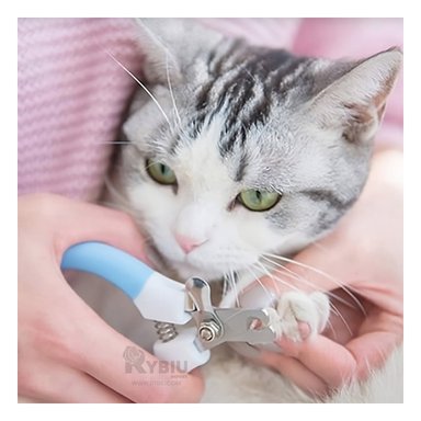 CORTA UÑAS RYBIU MA31093 FIRME GATOS GRANDE EN AZUL + REGALO AGENDITA