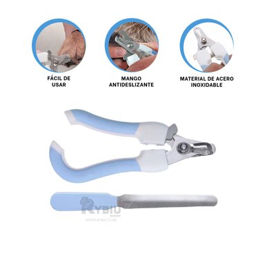 CORTA UÑAS RYBIU MA31093 FIRME GATOS GRANDE EN AZUL + REGALO AGENDITA - 3