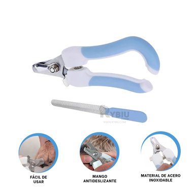 CORTA UÑAS RYBIU MA31093 FIRME GATOS GRANDE EN AZUL + REGALO AGENDITA - 4
