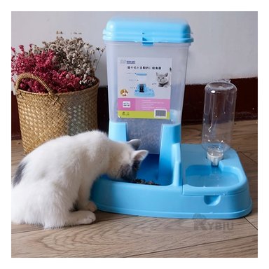 DISPENSADOR PERRO Y GATO MA31111 RYBIU AUTOMATICO CELESTE + PAPEL REGALO